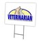 Signmission Veterinarian Yard Sign & Stake outdoor plastic coroplast window C-1824 Veterinarian - alternate 1